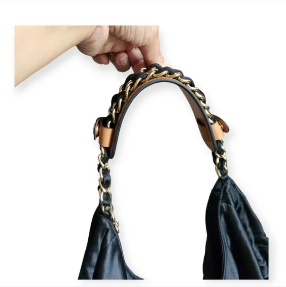 Chanel Large CC Hobo Bag Black and Gold Chain - Picture 10 of 15